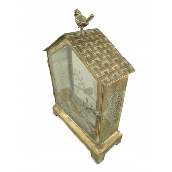 Lampion Domek na Świece - Latarnia Stojąca - Vintage - Lampa na Klimat