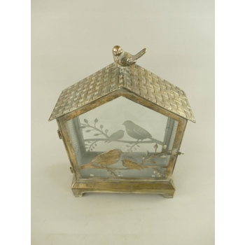 Lampion Domek na Świece - Latarnia Stojąca - Vintage - Lampa na Klimat