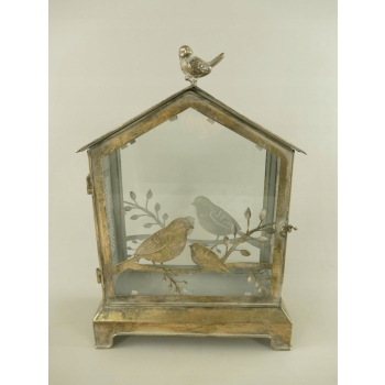 Lampion Domek na Świece - Latarnia Stojąca - Vintage - Lampa na Klimat