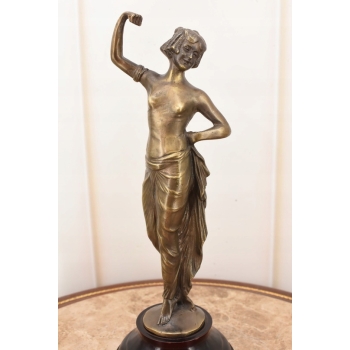 Kobieta Egipcjanka - Akt - Figura Rzeźba z Brązu - Dekoracja