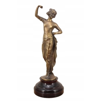 Kobieta Egipcjanka - Akt - Figura Rzeźba z Brązu - Dekoracja