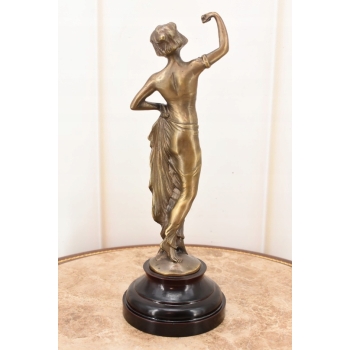 Kobieta Egipcjanka - Akt - Figura Rzeźba z Brązu - Dekoracja