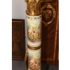 Pałacowy Postument Marmurowy - Kolumna - Marmur + Brąz - Złoto - Obrazy