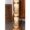 Pałacowy Postument Marmurowy - Kolumna - Marmur + Brąz - Złoto - Obrazy