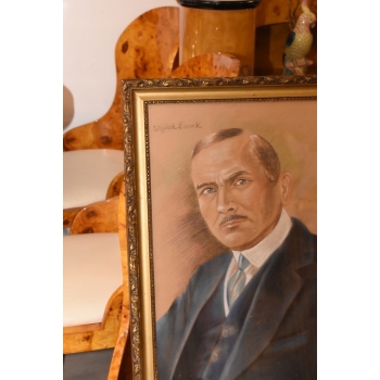 Wojciech Kossak - Portret Roman Dmowski - Polski Obraz Patriotyczny