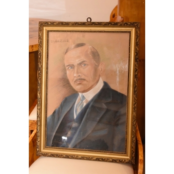 Wojciech Kossak - Portret Roman Dmowski - Polski Obraz Patriotyczny