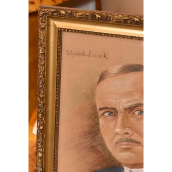 Wojciech Kossak - Portret Roman Dmowski - Polski Obraz Patriotyczny