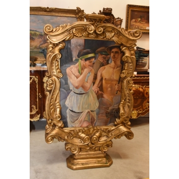 Jacek Malczewski - Kobieta w Sukni - Zakochani - Pałacowy Obraz Stojący