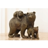 Trzy Niedźwiedzie z Matką - Rodzina - Niedźwiedź - Figura Rzeźba z Brązu