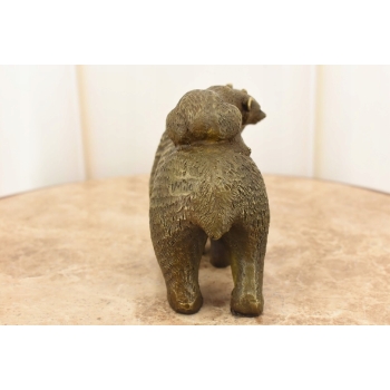 Trzy Niedźwiedzie z Matką - Rodzina - Niedźwiedź - Figura Rzeźba z Brązu