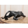 Żeliwna Srebrna Dzika Pantera Puma - Figura Rzeźba z Żeliwa - ozdoba