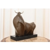 Fernando Botero - Gruby Abstrakcyjny Byk - Figura Rzeźba z Brązu - Ozdoba