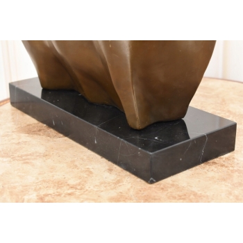 Fernando Botero - Gruby Abstrakcyjny Byk - Figura Rzeźba z Brązu - Ozdoba