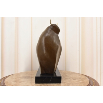 Fernando Botero - Gruby Abstrakcyjny Byk - Figura Rzeźba z Brązu - Ozdoba