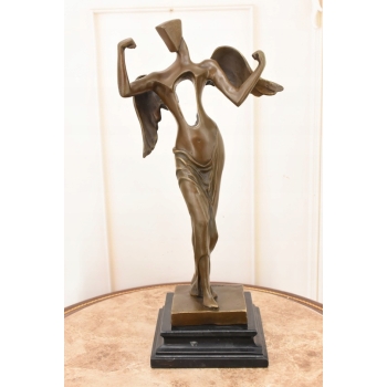 Surrealistyczny Anioł - Salvador Dali Style - Abstrakcyjna - Figura z Brązu