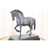 A. BARYE - Piękny Koń Arabski - Figura Rzeźba z Brązu - Patyna - Dekoracja