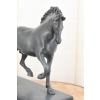 A. BARYE - Piękny Koń Arabski - Figura Rzeźba z Brązu - Patyna - Dekoracja