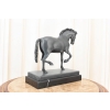 A. BARYE - Piękny Koń Arabski - Figura Rzeźba z Brązu - Patyna - Dekoracja