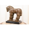 Fernando Botero - Gruby Modernistyczny Koń - Figura Rzeźba z Brązu - Ozdoba