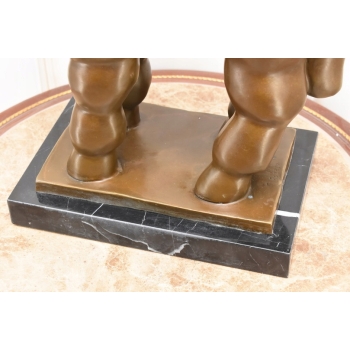 Fernando Botero - Gruby Modernistyczny Koń - Figura Rzeźba z Brązu - Ozdoba