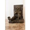 Podpórki Pod Książki - Ograniczniki - Siedzące Gargulce - Figura z Brązu