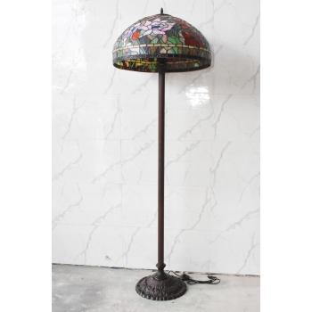 Lampa Podłogowa - Tiffany Style - Lampa Witrażowa - Kolorowa Lampka - Biuro
