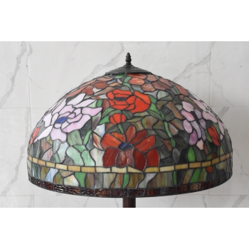 Lampa Podłogowa - Tiffany Style - Lampa Witrażowa - Kolorowa Lampka - Biuro