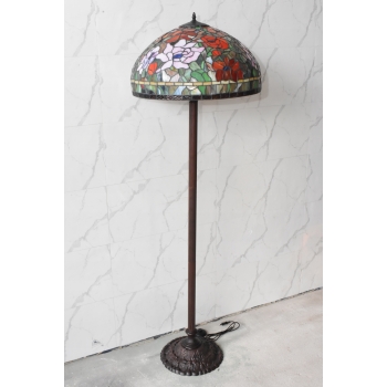 Lampa Podłogowa - Tiffany Style - Lampa Witrażowa - Kolorowa Lampka - Biuro