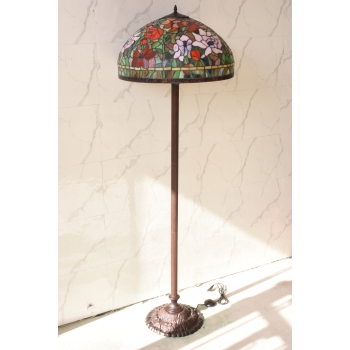 Lampa Podłogowa - Tiffany Style - Lampa Witrażowa - Kolorowa Lampka - Biuro