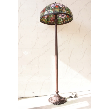 Lampa Podłogowa - Tiffany Style - Lampa Witrażowa - Kolorowa Lampka - Biuro