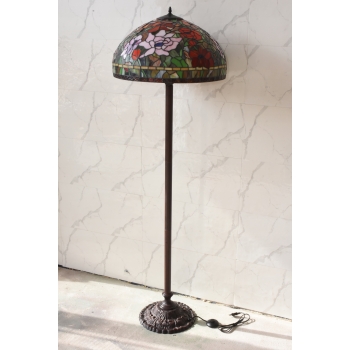Lampa Podłogowa - Tiffany Style - Lampa Witrażowa - Kolorowa Lampka - Biuro