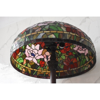 Lampa Podłogowa - Tiffany Style - Lampa Witrażowa - Kolorowa Lampka - Biuro