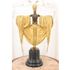 Tancerka z Brązu - Złocony Brąz - Szeherezada - Styl Art Deco 50 cm