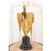 Tancerka z Brązu - Złocony Brąz - Szeherezada - Styl Art Deco 50 cm