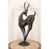 Nowoczesny Nowoczesny Jeleń - Figura Rzeźba z Brązu - Prezent Ozdoba