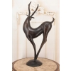 Nowoczesny Nowoczesny Jeleń - Figura Rzeźba z Brązu - Prezent Ozdoba