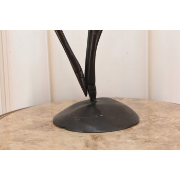 Nowoczesny Nowoczesny Jeleń - Figura Rzeźba z Brązu - Prezent Ozdoba