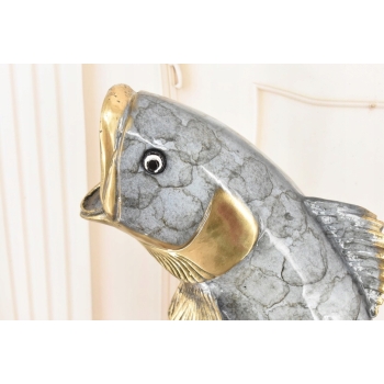 Okoń z Brązu - Ryba Wędkarstwo - Figura Rzeźba z Brązu - Prezent Puchar