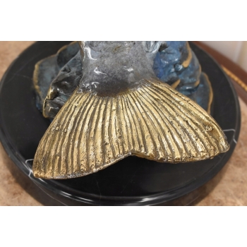 Okoń z Brązu - Ryba Wędkarstwo - Figura Rzeźba z Brązu - Prezent Puchar