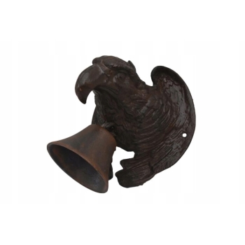 Dzwonek Do Drzwi - Głowa Orła - Orzeł Ptak - Dzwon z Żeliwa - 28 cm