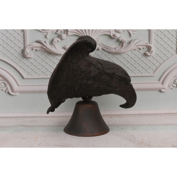 Dzwonek Do Drzwi - Głowa Orła - Orzeł Ptak - Dzwon z Żeliwa - 28 cm