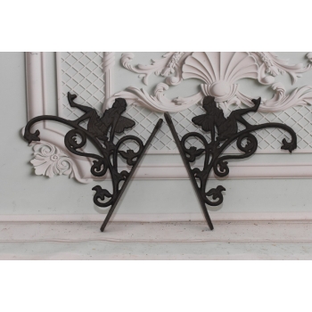 Żeliwny Wieszak - Wspornik pod Półkę - Nimfa Wróżka - Dekoracja Żeliwo