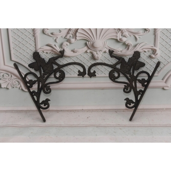 Żeliwny Wieszak - Wspornik pod Półkę - Nimfa Wróżka - Dekoracja Żeliwo