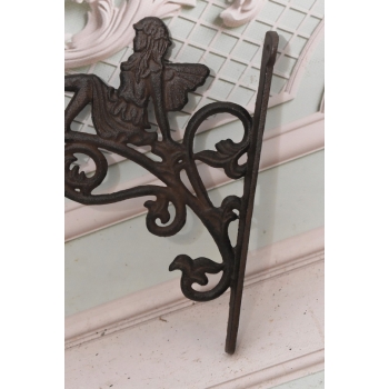 Żeliwny Wieszak - Wspornik pod Półkę - Nimfa Wróżka - Dekoracja Żeliwo
