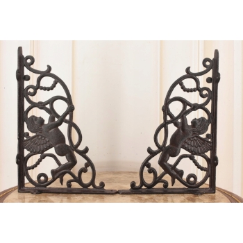 Żeliwny Wieszak - Wspornik pod Półkę - Amory Anioły - Dekoracja