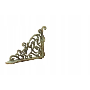 Żeliwny Wieszak - Wspornik pod Półkę - Kątownik Patyna - Dekoracja Uchwyt