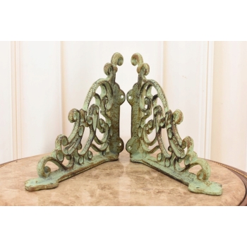 Żeliwny Wieszak - Wspornik pod Półkę - Kątownik Patyna - Dekoracja Uchwyt