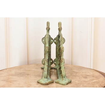 Żeliwny Wieszak - Wspornik pod Półkę - Kątownik Patyna - Dekoracja Uchwyt