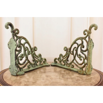 Żeliwny Wieszak - Wspornik pod Półkę - Kątownik Patyna - Dekoracja Uchwyt