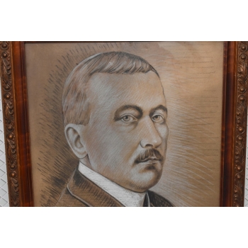 Wojciech Kossak 1934 - Portret Roman Dmowski - Polski Obraz Patriotyczny